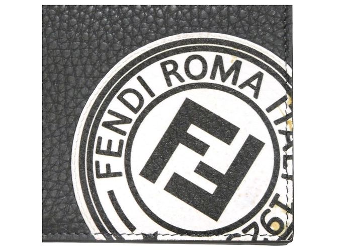 Fendi Gray Embossed Leather Long Wallet Brown - view 19