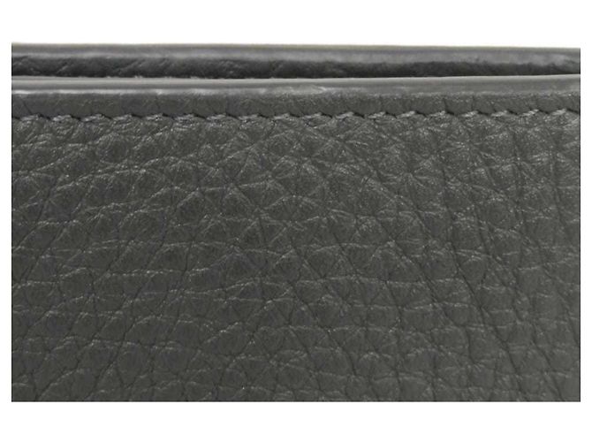Fendi Gray Embossed Leather Long Wallet Brown - view 23