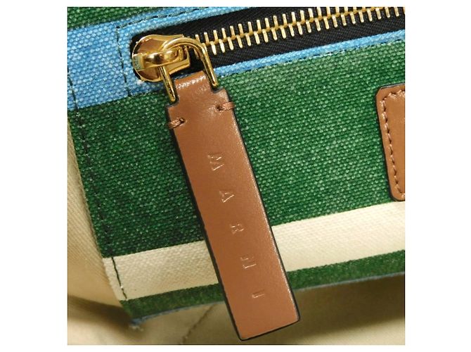 Marni Tropicalia Small Basket Bag Verde - vista 10