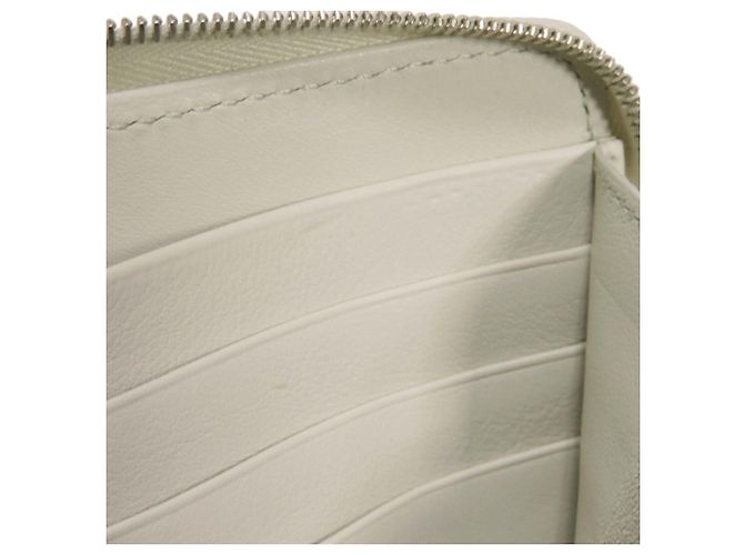 Céline Celine Large Multifunktionsgeldbörse mit Reißverschluss Braun Weiß - Ansicht 10