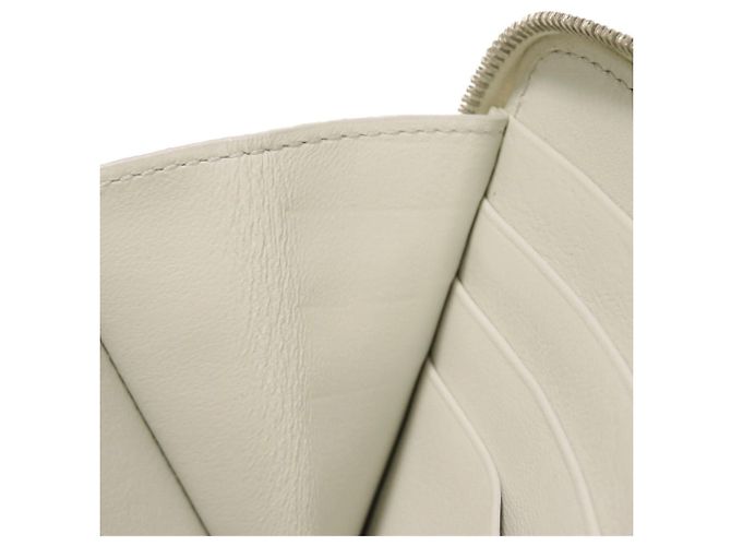 Céline Celine Large Multifunktionsgeldbörse mit Reißverschluss Braun Weiß - Ansicht 11