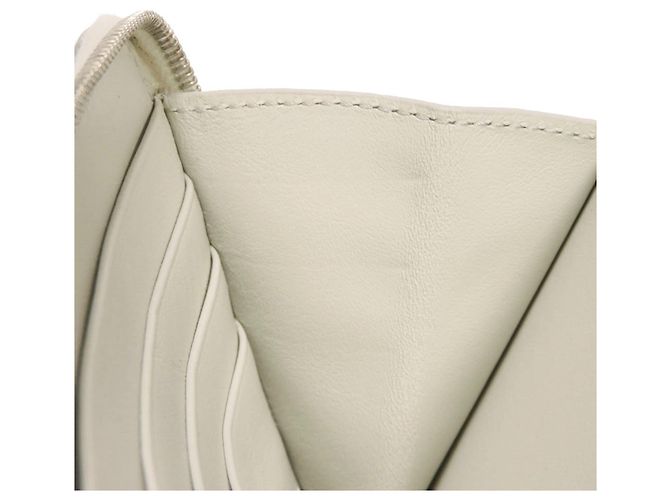 Céline Celine Large Multifunktionsgeldbörse mit Reißverschluss Braun Weiß - Ansicht 12