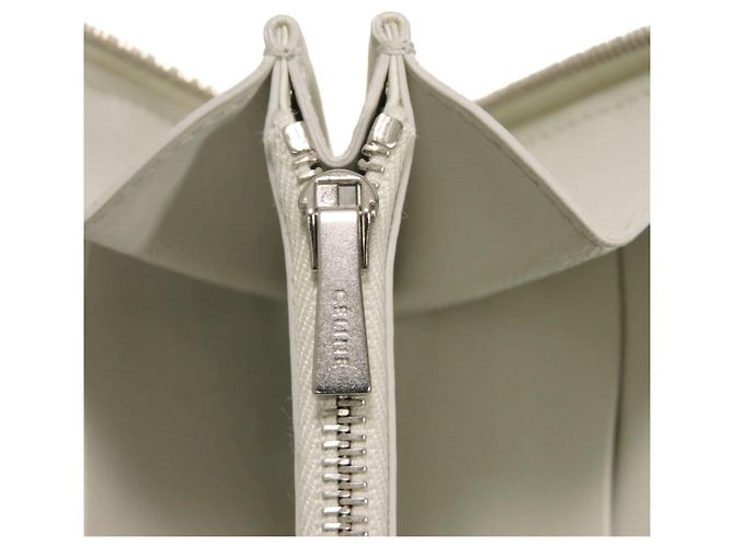 Céline Celine Large Multifunktionsgeldbörse mit Reißverschluss Braun Weiß - Ansicht 13