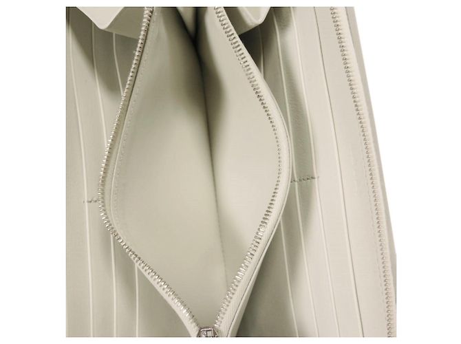 Céline Celine Large Multifunktionsgeldbörse mit Reißverschluss Braun Weiß - Ansicht 14