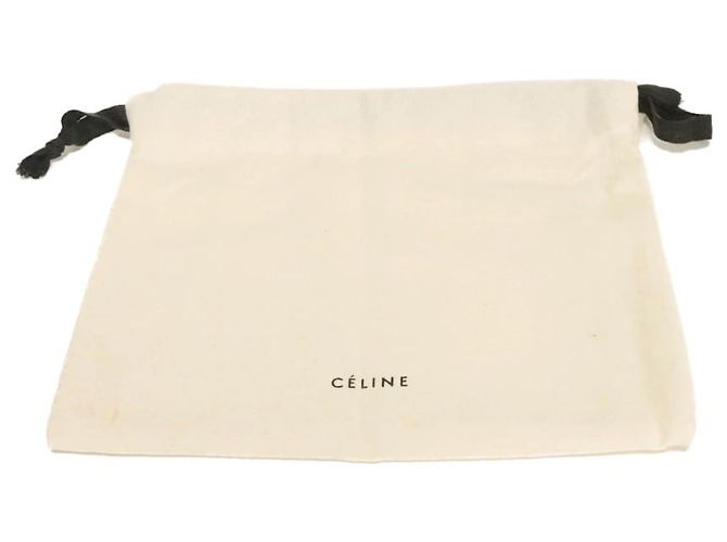 Céline Celine Large Multifunktionsgeldbörse mit Reißverschluss Braun Weiß - Ansicht 22