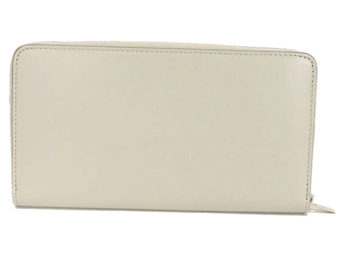 Céline Celine Large Multifunktionsgeldbörse mit Reißverschluss Braun Weiß - Ansicht 3