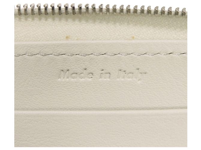 Céline Celine Large Multifunktionsgeldbörse mit Reißverschluss Braun Weiß - Ansicht 6