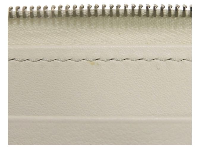 Céline Celine Large Multifunktionsgeldbörse mit Reißverschluss Braun Weiß - Ansicht 8