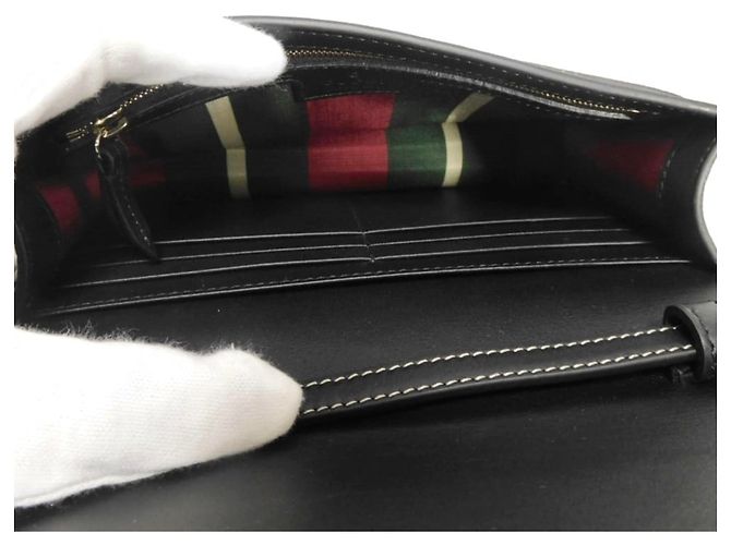 Borsa a tracolla Gucci GG Supreme Nero Beige - vista 5