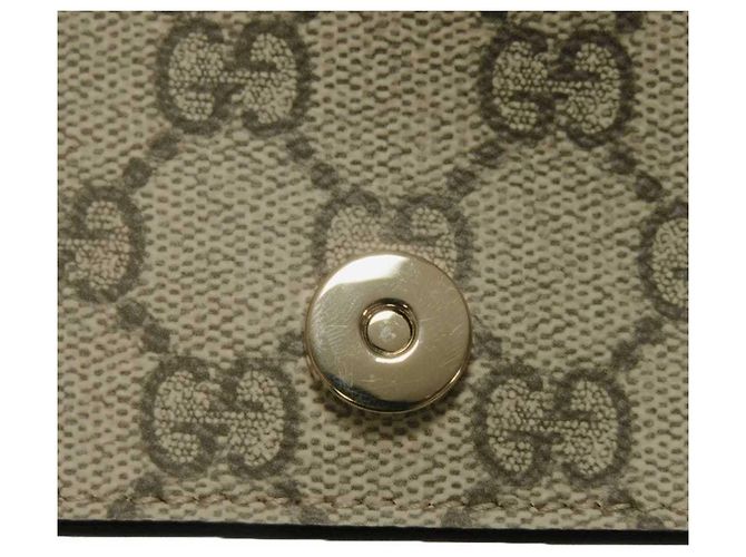 Borsa a tracolla Gucci GG Supreme Nero Beige - vista 9