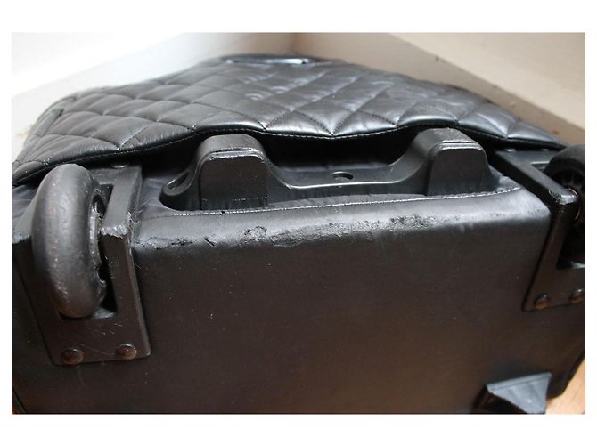 Chanel Trolley Cocoon in pelle d'agnello nera matelassé Nero - vista 10