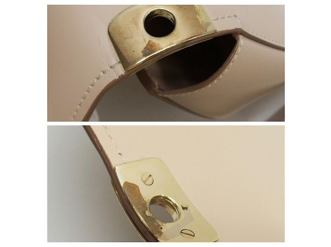 Borsa a tracolla Salvatore Ferragamo Vara Ribbon Anna Beige - vista 11