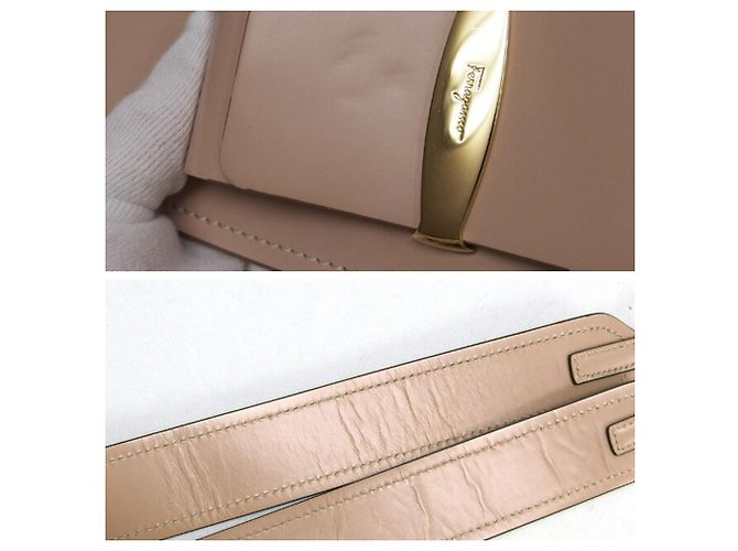 Borsa a tracolla Salvatore Ferragamo Vara Ribbon Anna Beige - vista 8