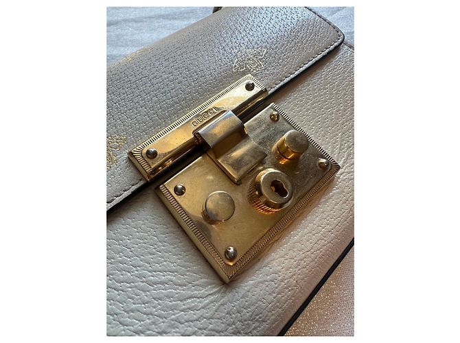 Gucci Borsa a tracolla Padlock Bee e Star Beige - vista 11