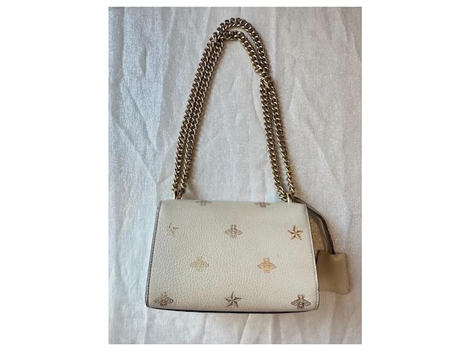 Gucci Borsa a tracolla Padlock Bee e Star Beige - vista 2