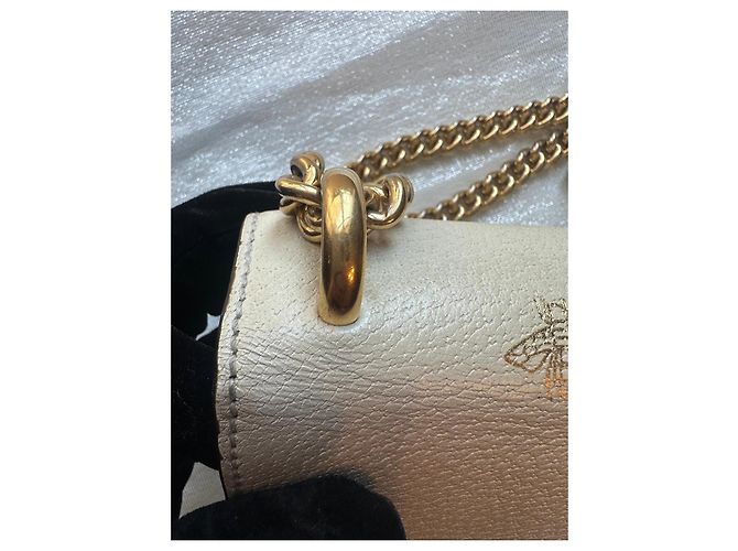 Gucci Borsa a tracolla Padlock Bee e Star Beige - vista 7