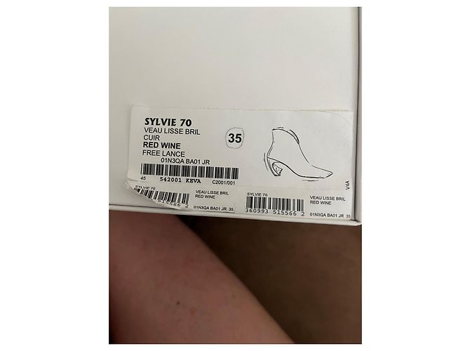 Free Lance Sylvie 70 Botines de Cuero Burdeos - vista 10