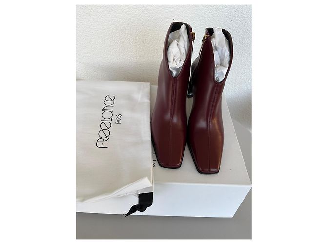 Free Lance Sylvie 70 Botines de Cuero Burdeos - vista 13