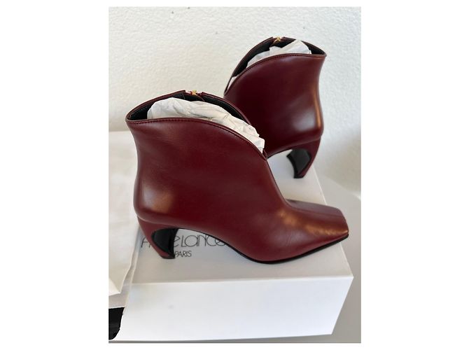 Free Lance Sylvie 70 Botines de Cuero Burdeos - vista 2