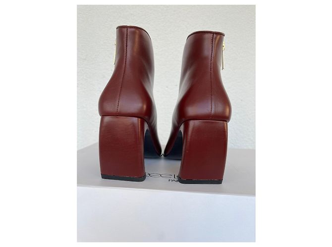 Free Lance Sylvie 70 Botines de Cuero Burdeos - vista 3