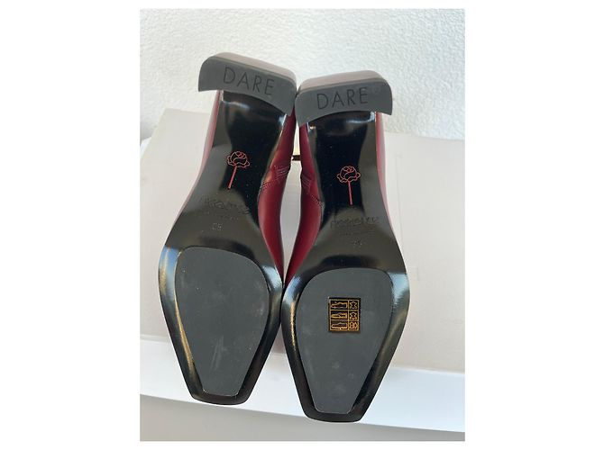 Free Lance Sylvie 70 Botines de Cuero Burdeos - vista 7