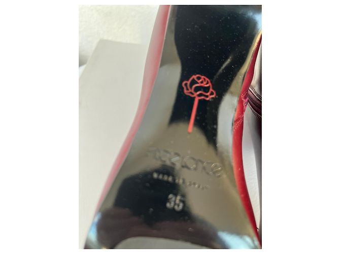 Free Lance Sylvie 70 Botines de Cuero Burdeos - vista 9