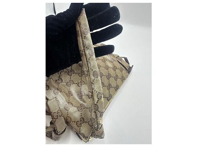 Pochette Gucci GG Crystal Hysteria Marrone Monogramma - vista 10
