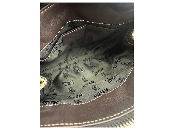 Pochette Gucci GG Crystal Hysteria Marrone Monogramma - vista 12