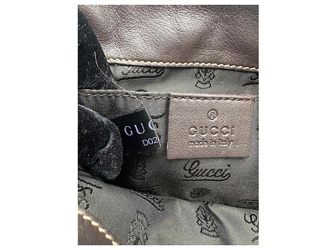 Pochette Gucci GG Crystal Hysteria Marrone Monogramma - vista 13