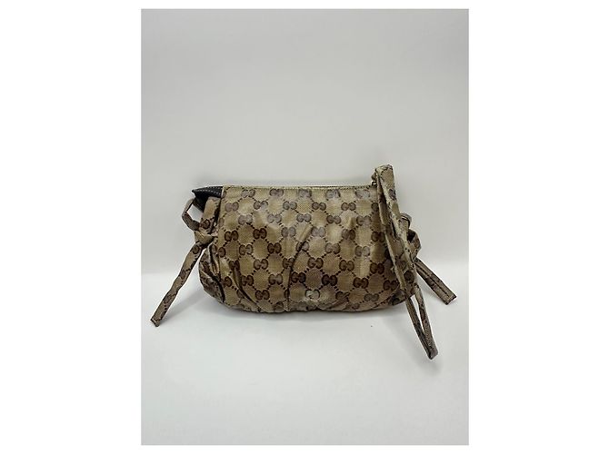 Pochette Gucci GG Crystal Hysteria Marrone Monogramma - vista 2