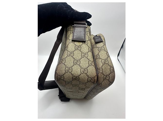 Borsa a tracolla Gucci GG Supreme Monogram Marrone Monogramma - vista 10