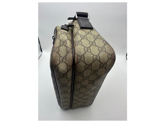 Borsa a tracolla Gucci GG Supreme Monogram Marrone Monogramma - vista 8