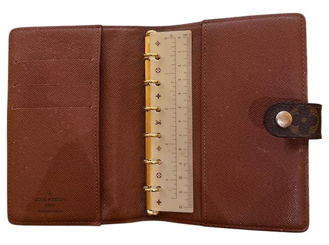 Copertina Agenda Louis Vuitton Monogram Canvas Marrone - vista 3