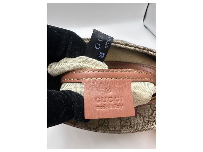 Borsa a tracolla Gucci GG Supreme Star Print Rosa Beige Porpora - vista 14
