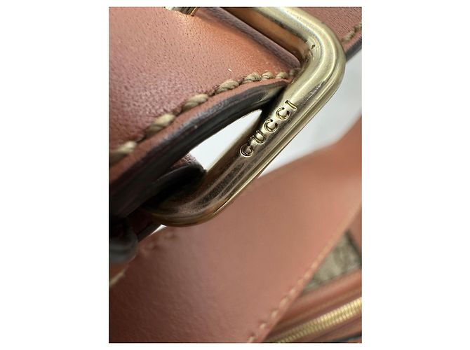 Borsa a tracolla Gucci GG Supreme Star Print Rosa Beige Porpora - vista 4