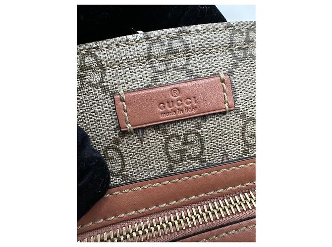 Borsa a tracolla Gucci GG Supreme Star Print Rosa Beige Porpora - vista 5