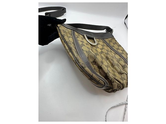 Gucci Borsa a tracolla GG Canvas Abbey D-Ring Marrone Monogramma - vista 5