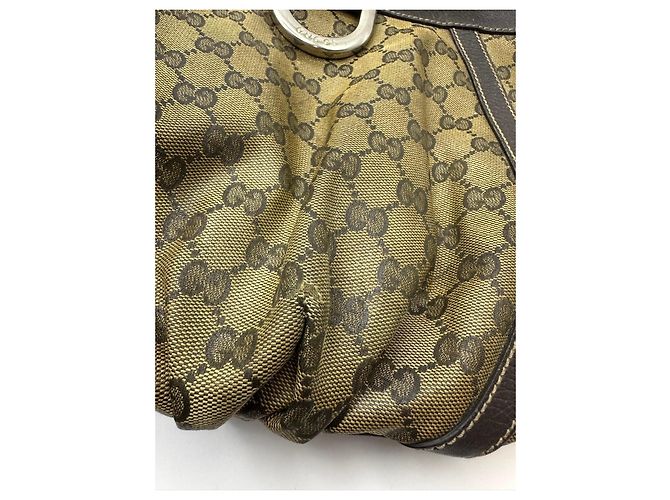 Gucci Borsa a tracolla GG Canvas Abbey D-Ring Marrone Monogramma - vista 7