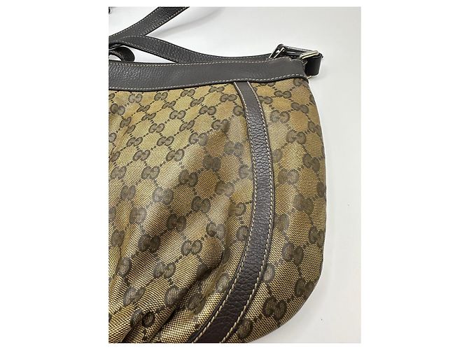 Gucci Borsa a tracolla GG Canvas Abbey D-Ring Marrone Monogramma - vista 8
