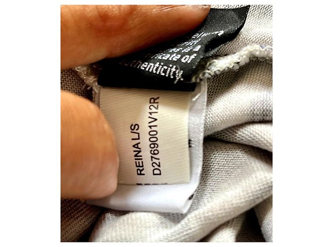 Vestido de jersey de seda Diane von Furstenberg REINA Negro Blanco Azul - vista 7