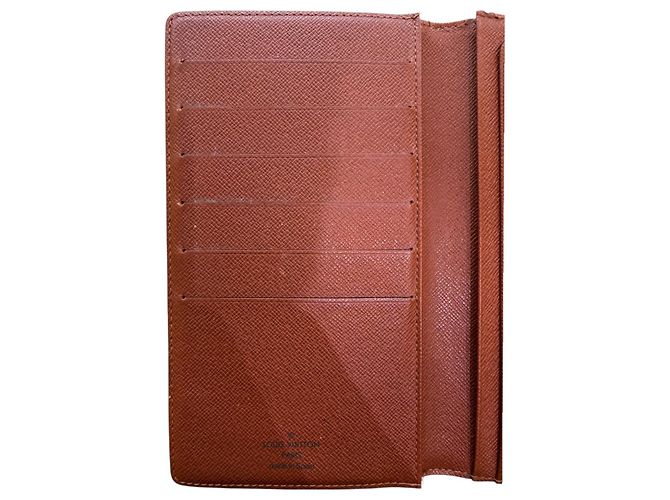 Louis Vuitton Vintage Checkbook Monogram Canvas Vertical Brown - view 4