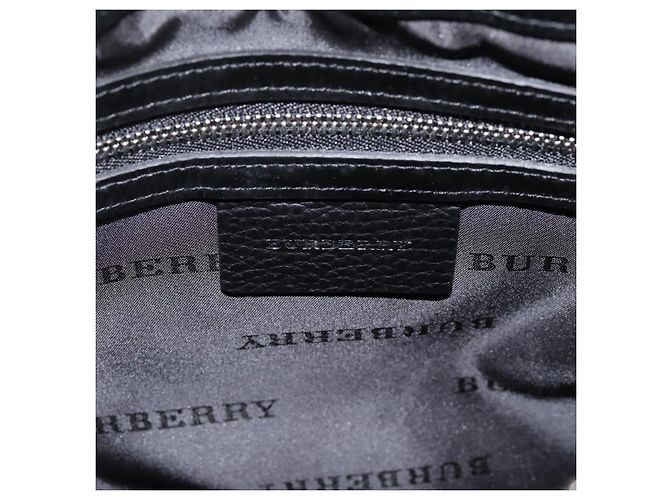 Bolso de hombro BURBERRY Nova Check Canvas Black Beige Auth am12376V Negro - vista 11