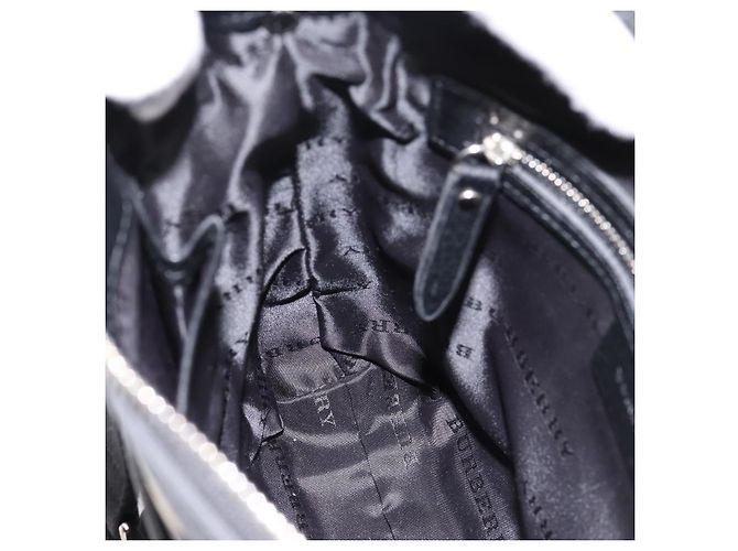 Bolso de hombro BURBERRY Nova Check Canvas Black Beige Auth am12376V Negro - vista 18