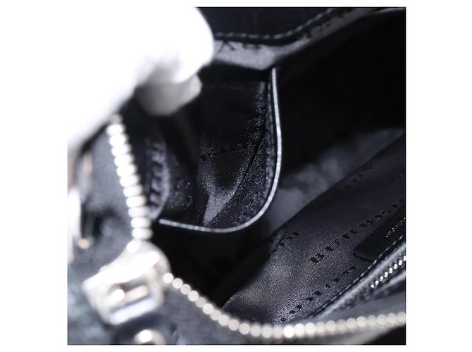 Bolso de hombro BURBERRY Nova Check Canvas Black Beige Auth am12376V Negro - vista 21