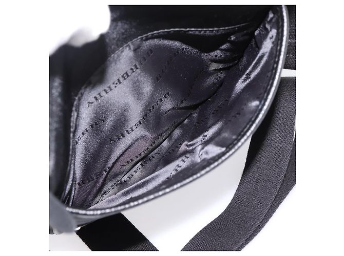 Bolso de hombro BURBERRY Nova Check Canvas Black Beige Auth am12376V Negro - vista 22