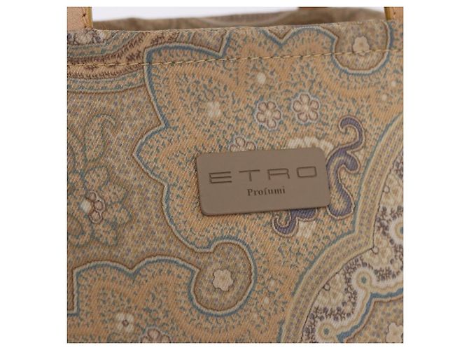 Borsa a mano ETRO Paisley Canvas Beige Auth am12428A - vista 17