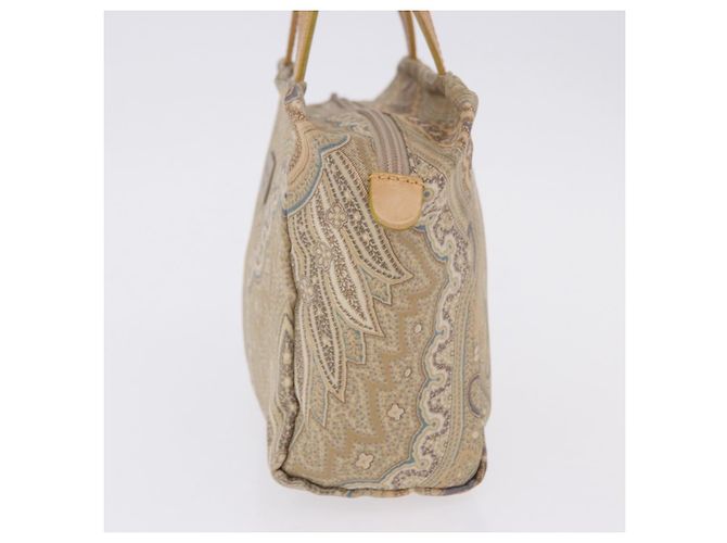 Borsa a mano ETRO Paisley Canvas Beige Auth am12428A - vista 3