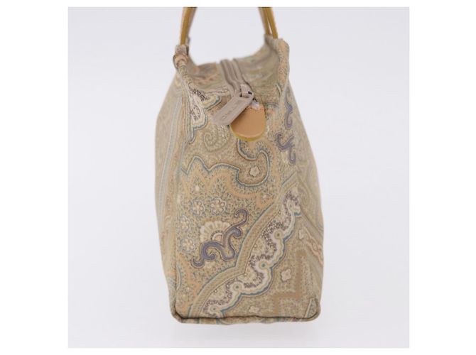 Borsa a mano ETRO Paisley Canvas Beige Auth am12428A - vista 4