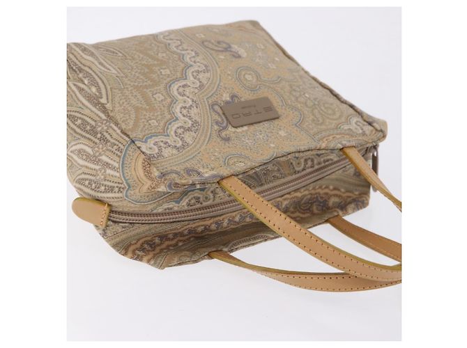 Borsa a mano ETRO Paisley Canvas Beige Auth am12428A - vista 6