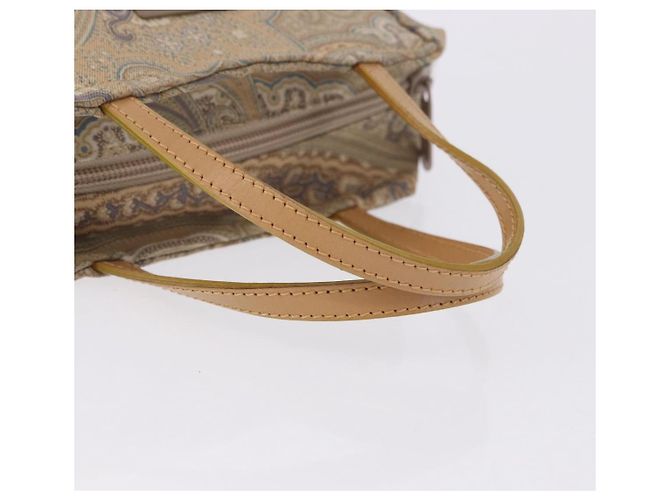 Borsa a mano ETRO Paisley Canvas Beige Auth am12428A - vista 7